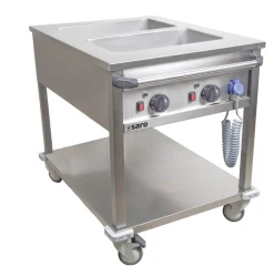 SARO Bain Marie Trolley, BT-2, 2x 1/1 GN
