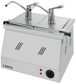 SARO Bain Marie 2 x 1/4 GN 200 mit Dispenser BM-0214