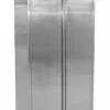 SARO Edelstahlhochschrank mit 3 Böden, schräges Dach, 600mm