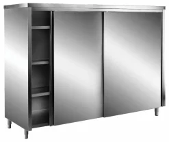 SARO Edelstahl-Lagerschrank mit Schiebetüren, 2000x700 mm