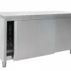SARO Edelstahlschrank Schiebetür, 700 mm Tiefe, Breite 1600mm