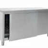 SARO Edelstahlschrank Schiebetür, 600 mm Tiefe, Breite 1000mm