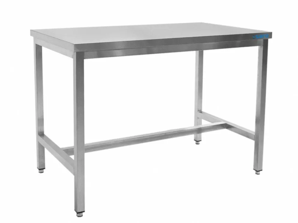 SARO Edelstahltisch B 1400 x T 600 mm ohne Unterblatt