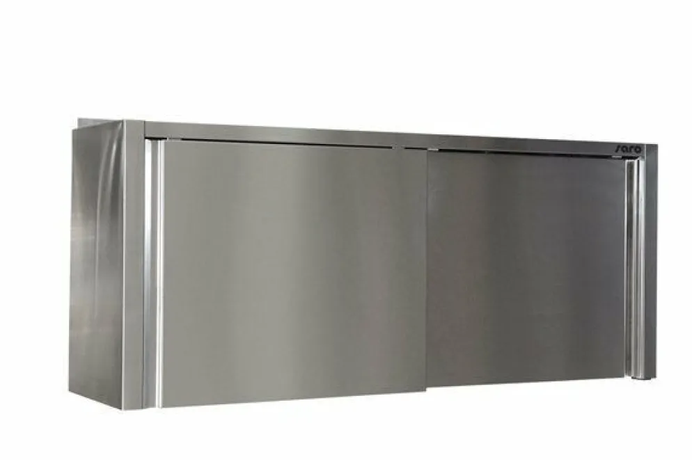 SARO Edelstahl Wandhängeschrank, B 2000mm x T 400mm