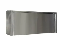 SARO Edelstahl Wandhängeschrank, B 1800mm x T 400mm