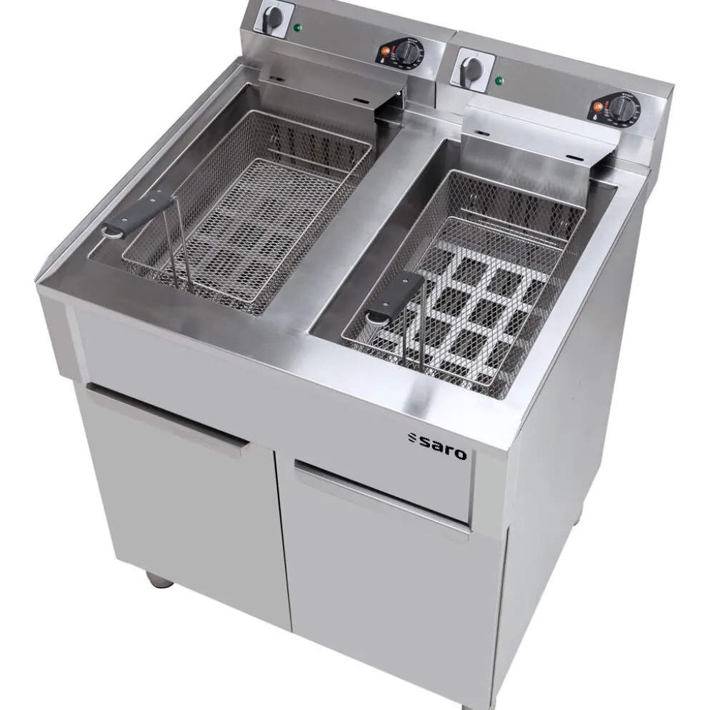 SARO Elektrofritteuse BRAGA 20+20 L, 2x 400V, 2x 18 kW