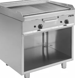 SARO Gas-Griddleplatte, 1/2 glatt + 1/2 gerillt-, E7/KTG2BAM