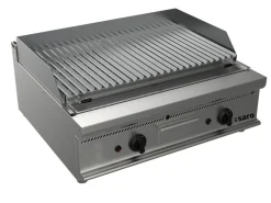 SARO Gas-Lavasteingrill E7/BS2BB Edelstahlrost mit V-Profil