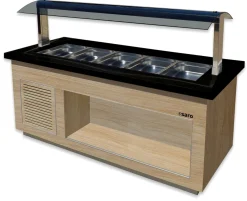 SARO Heißes Buffet für 5x 1/1 GN, PREMIUM LINE SB-H200 OAK