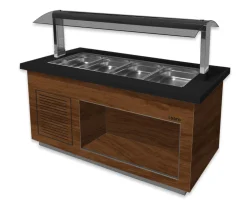 SARO Heißes Buffet PREMIUM LINE SB-H170 Walnuss