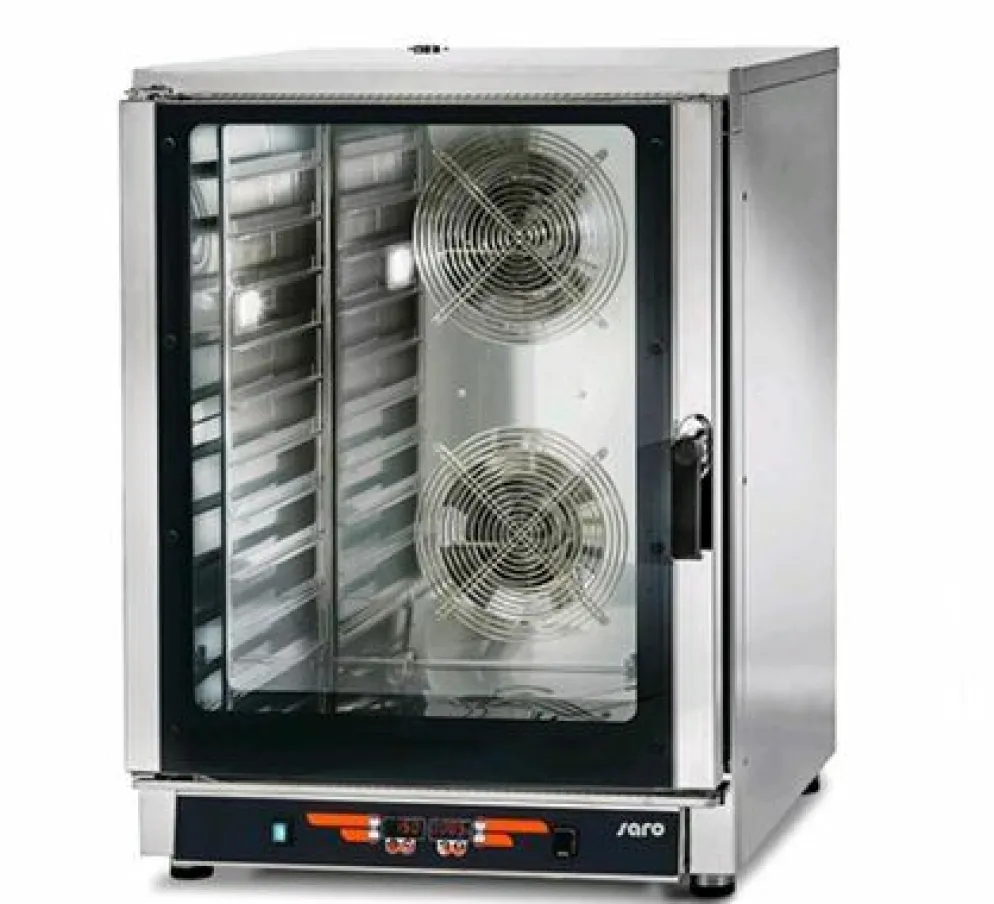 SARO Heißluft-Kombinationsofen DIG 10 mit Beschwadung | 10x GN 1/1, 12,7 kW