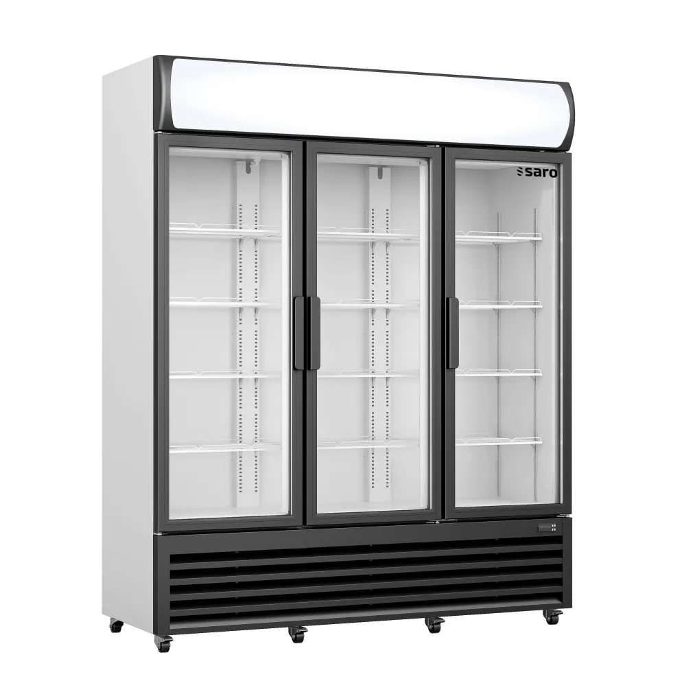 SARO Kühlschrank mit 3 Glastüren + Werbetafel, GTK 1065