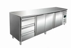 SARO Kühltisch KYLJA 4130 TN, 3 Schubladen, 3 Türen