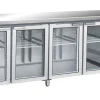 SARO Kühltisch mit 4 Glastüren, GN 4100 TNG, Breite 2230mm