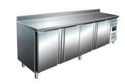 SARO Kühltisch mit 4 Türen und Aufkantung SNACK 4200 TN, Breiste 2230mm