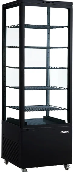 SARO Kühlvitrine LENN, schwarz