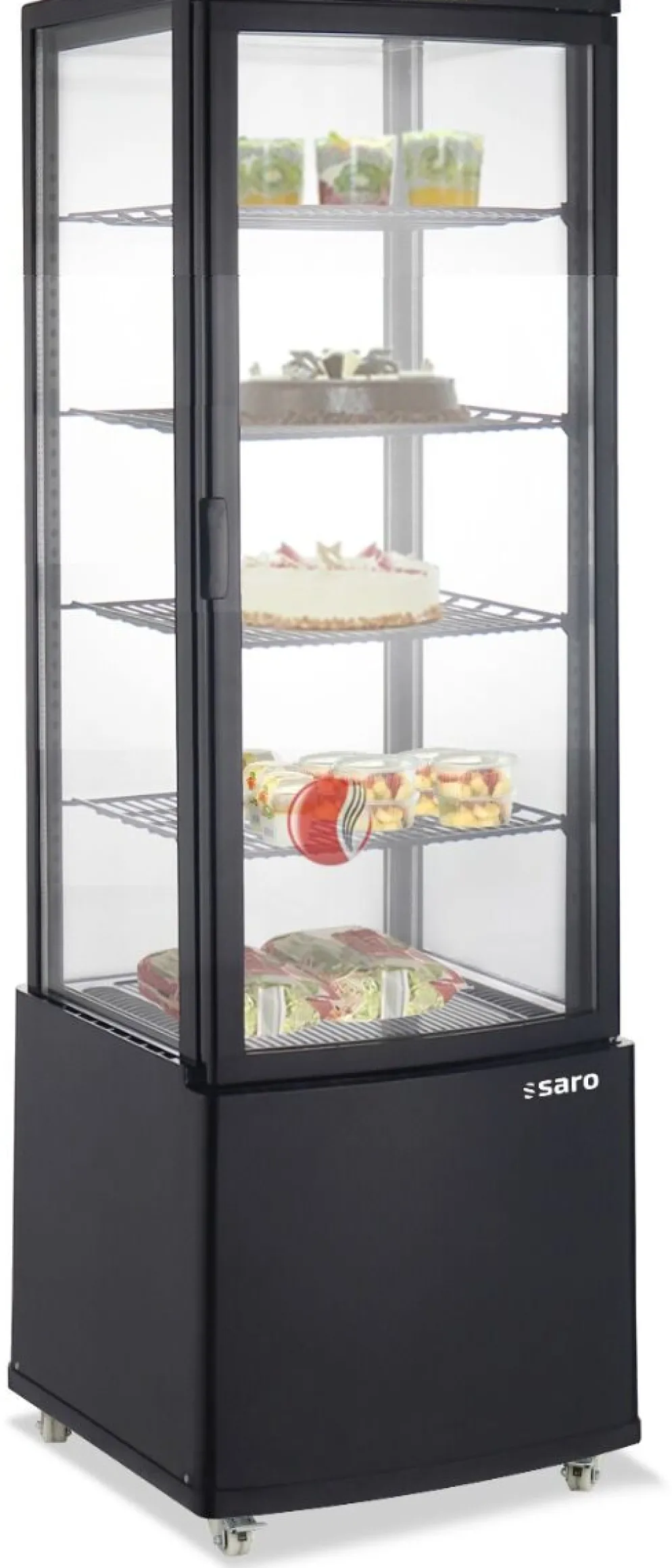SARO Kühlvitrine PHIL, schwarz
