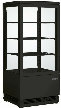 SARO Kühlvitrine SC 80 schwarz, 78 Liter