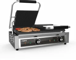 SARO Kontaktgrill PG 2 GG, Grillplatte oben gerillt, unten glatt