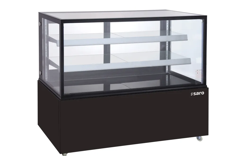 SARO Kuchenvitrine 510L schwarz VANESSA, Breite 1515mm
