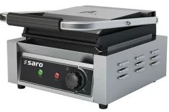 SARO Panini Kontaktgrill PG 1, Grillplatten gerillt