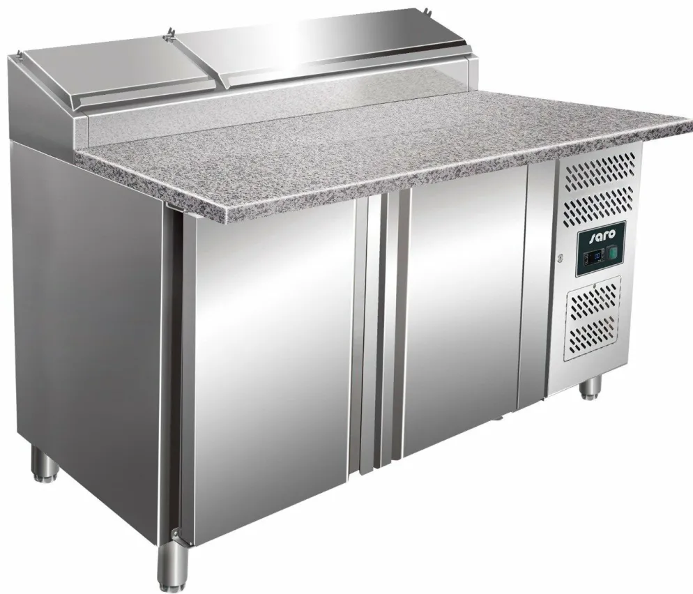 SARO Pizza Belegstation SH 1500mm, Granitarbeitsplatte, 1/3 GN
