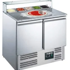SARO Pizzatisch EPS900 mit Glasaufsatz Breite 900mm