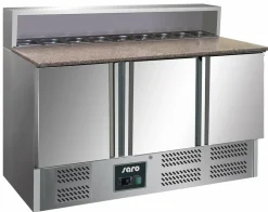 SARO Pizzatisch GIANNI PS903, für 8x1/6GN, 1365x700x1090mm