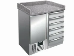 SARO Pizzatisch PZ4001, 1 Tür, 6 Schubladen, Breite 1000mm