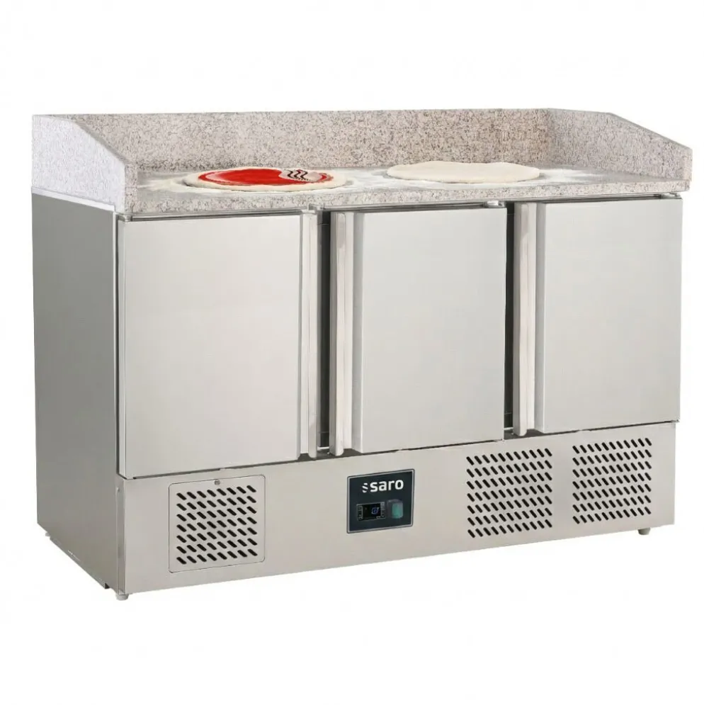 SARO Pizzatisch, 3 Türen, S 903 PZ S/S TOP PRO, Breite 1400mm
