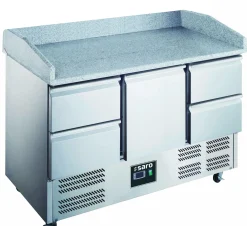 SARO Pizzatisch, 1 Tür+4 Schubladen, 903 PZ 1/4, Breite 1400mm