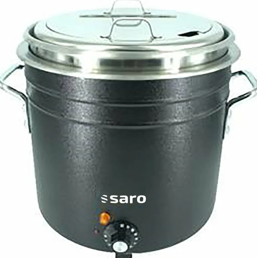 SARO Retro Suppenkessel schwarz, 1400 W