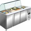SARO Saladette mit Glasaufsatz GN 3100 TNS