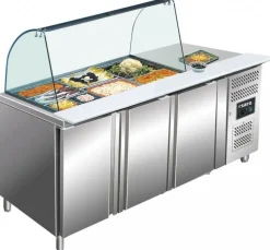 SARO Saladette mit Glasaufsatz GN 3100 TNS