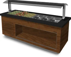 SARO Salatbar Premium SB-K230 braun/schwarz für 6x 1/1 GN