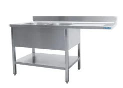 SARO Spülcenter 2 Becken, links - B 2000 x T 700 mm