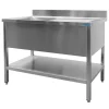 SARO Spültisch 1 Becken, links - B 1800 x T 700 mm