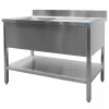 SARO Spültisch 1 Becken, links - B 1400 x T 600 mm