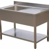 SARO Spültisch 1 Becken, links - B 1000 x T 700 mm