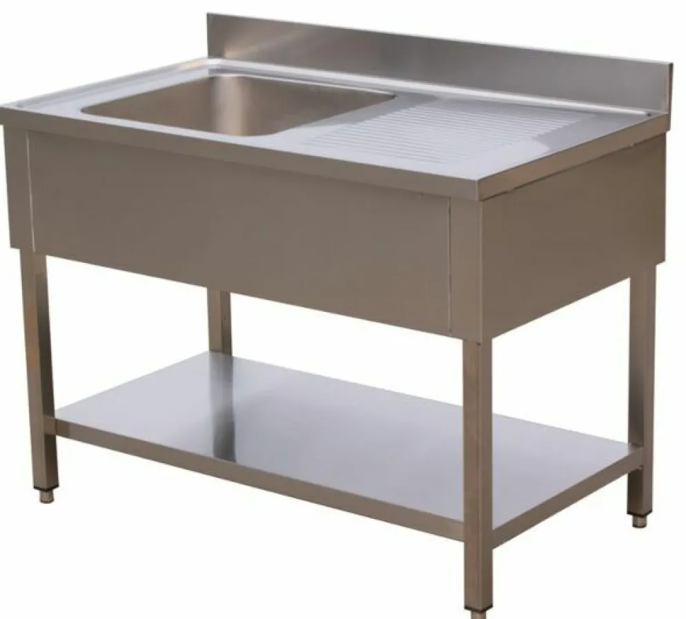 SARO Spültisch 1 Becken, links - B 1000 x T 700 mm