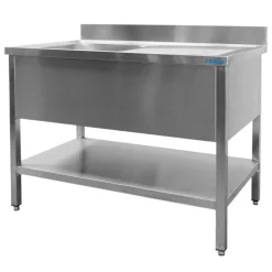 SARO Spültisch 1 Becken, links - B 1400 x T 700 mm