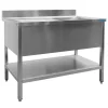 SARO Spültisch 1 Becken, rechts - B 1800 x T 700 mm