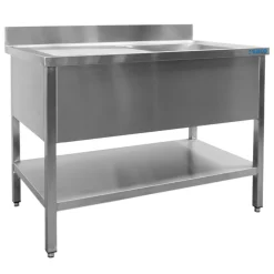 SARO Spültisch 1 Becken, rechts - B 1800 x T 700 mm