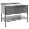 SARO Spültisch 1 Becken, rechts - B 1000 x T 600 mm