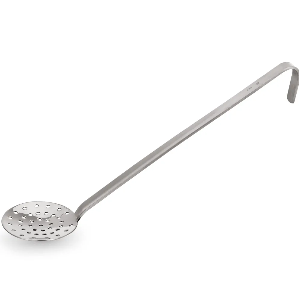 Schaumlöffel KITCHEN TOOL 2085, Ø 8 cm, 28 cm, Perforierung Ø 4 mm, Chromnickelstahl
