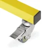 Scherensperre mit 6 Rollen, bis 4 m, gelb/schwarz, Aluminium