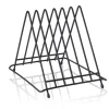 Schneidbretthalter für 6 Bretter bis max. 2,8 cm, 34,5 x 26,5 x 27,5, Chromnickelstahl, pulverbeschichtet schwarz