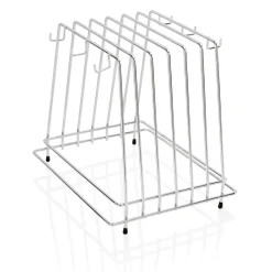 Schneidbretthalter für 6 Bretter bis max. 2 cm, 29,5 x 25,5 x 26 cm, Chromnickelstahl