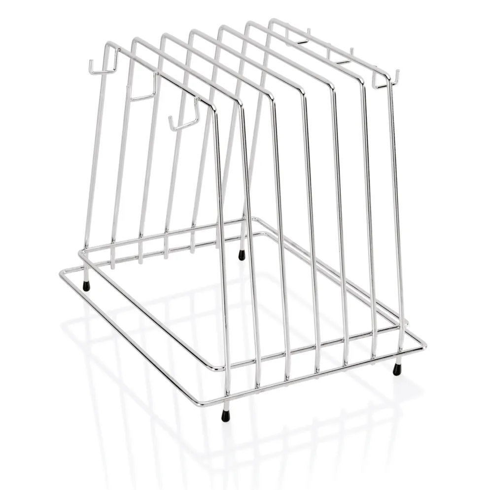Schneidbretthalter für 6 Bretter bis max. 2 cm, 29,5 x 25,5 x 26 cm, Chromnickelstahl