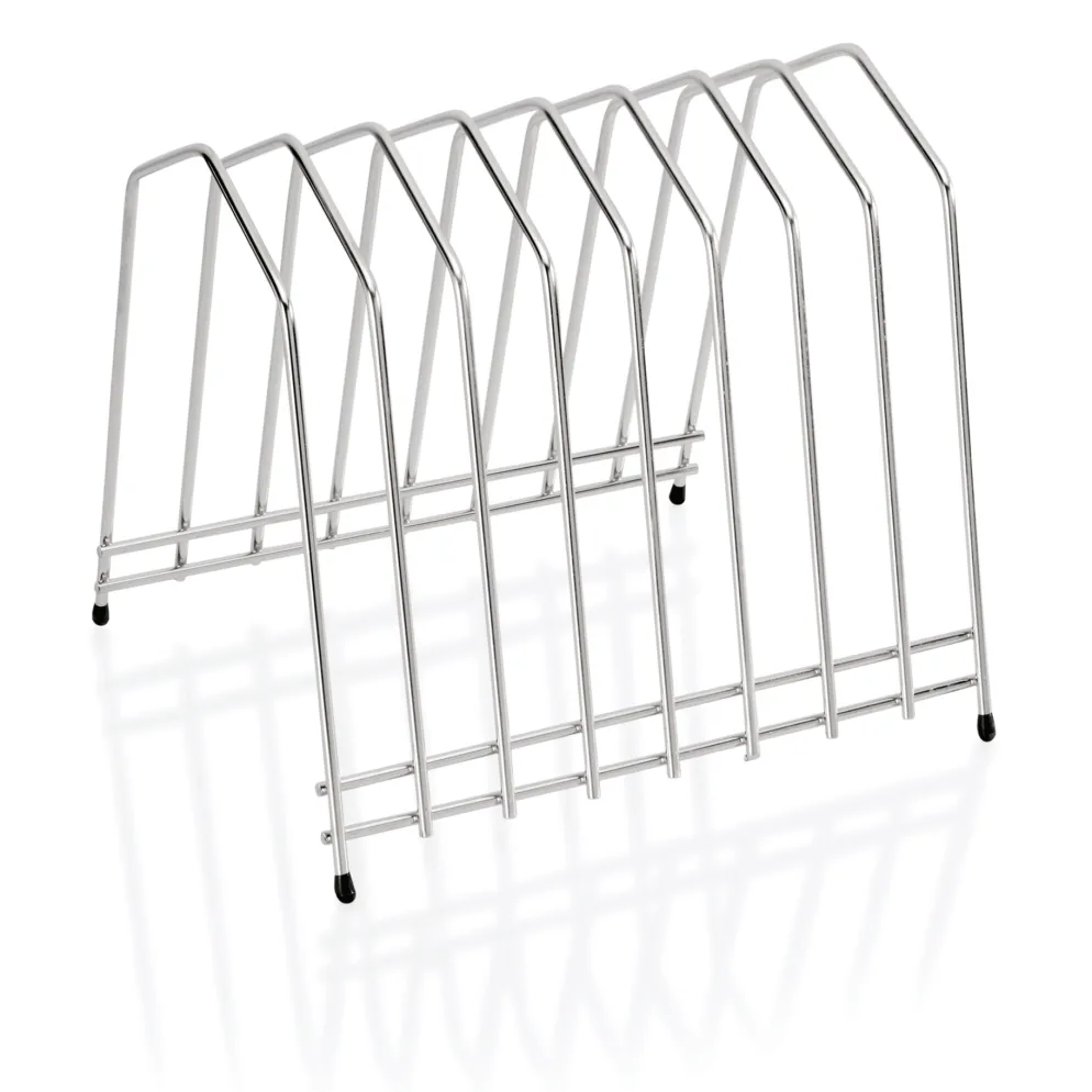 Schneidbretthalter für 8 Bretter bis max. 3 cm, 29,5 x 26 x 26 cm, Chromnickelstahl